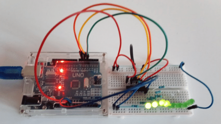 More Arduino Outputs With 74HC595 Shift Register