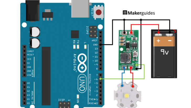 Control Power LEDs with LD24AJTA and Arduino