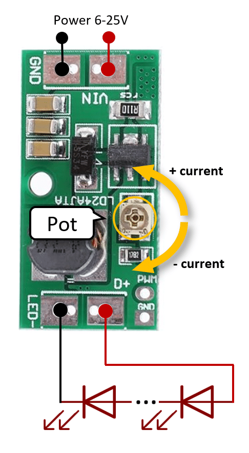 Manual Current Control of LD24AJTA