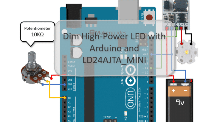 Dim High-Power LED with Arduino and LD24AJTA_MINI