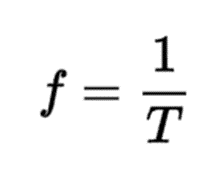 Formula to calculate the Frequency f
