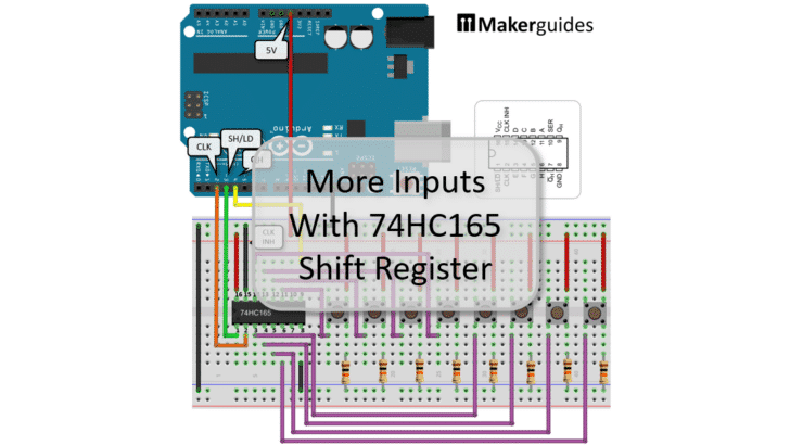 More Inputs With 74HC165 Shift Register