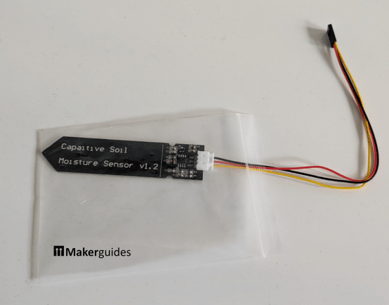 Capacitive Moisture Sensor in plastic bag