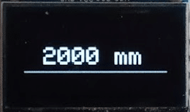 Maximum Distance shown on OLED