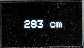 Measured Distance shown on OLED