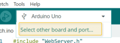 Drop-down Menu for Board Selection
