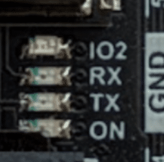 LEDs on ESP32-WROVER board