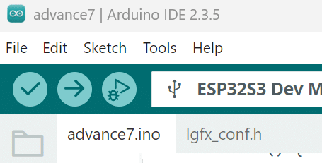 File tabs for Project Files