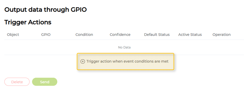 Adding a Trigger Action