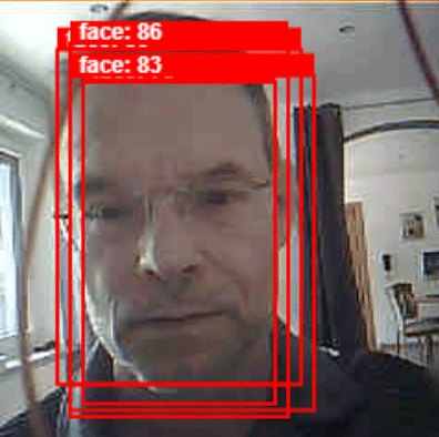 Multiple Overlapping face detection boxes
