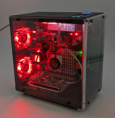 Mini PC Case with RGB lighting